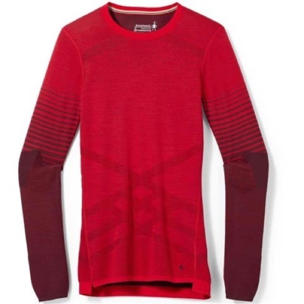 New Smartwool Intraknit Thermal Merino Base Layer Pattern Crew - Women's Large